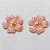 BRINCO EM AÇO INOXIDÁVEL - (CX.140) BRINCO DE PINO DOURADO FLOR ESMALTADA ROSA 25MM - COMPOSIÇÃO: AÇO INOXIDÁVEL DOURADO - AÇO2215 - Imagem 1