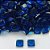 ACESSÓRIO NO BRUTO PRONTO PARA BANHO - ZIRCÔNIA QUADRADA AZUL ESCURA 6X6MM - PESO: 0,3GR - (VALOR UNITÁRIO) - BRU0003214 - Imagem 1