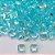 ACESSÓRIO NO BRUTO PRONTO PARA BANHO - ZIRCÔNIA QUADRADA AZUL CLARA 6X6MM - PESO: 0,3GR - (VALOR UNITÁRIO) - BRU0003218 - Imagem 1