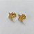 BRINCO FOLHEADO A OURO - BANHADO COM 5 MILÉSIMOS + VERNIZ DIAMOND - (CRIS) BRINCO DE PINO ESTRELA 11MM - OURO477 - Imagem 2