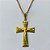 GARGANTILHA NO BRUTO PRONTA PARA O BANHO - (E1389) GARGANTILHA COM CORRENTE CADEADO COM PINGENTE CRUCIFIXO 26MM - PESO: 2,3GR - COMPOSIÇÃO: 100% LATÃO - BRU16198 - Imagem 2