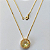 GARGANTILHA FOLHEADO A OURO COM CORRENTE VENEZIANA DE 45CM PINGENTE CRAVEJADO EM MICRO ZIRCONIA E PEDRA DE ZIRCONIA 10MM OURO000630 - Imagem 1