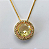 GARGANTILHA FOLHEADO A OURO COM CORRENTE VENEZIANA DE 45CM PINGENTE CRAVEJADO EM MICRO ZIRCONIA E PEDRA DE ZIRCONIA 10MM OURO000630 - Imagem 2