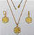 CONJUNTO NO BRUTO PRONTO PARA O BANHO - (E3155)TAMANHO FLOR 20MM / CONJUNTO COM CORRENTE VENEZIANA 45CM COM BRINCOS ARGOLINHA DE PRESSÃO - PESO: 5.2GR - COMPOSIÇÃO: 100% LATÃO - BRU0003436 - Imagem 1
