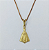 GARGANTILHA NO BRUTO PRONTO PARA O BANHO COM CORRENTE VENEZIANA DE 45CM (100% LATÃO )(E973) -Medalha Nossa Senhora Aparecida 15MM -( PESO: 1.8GR - BRU0003483 - Imagem 2