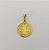 PINGENTE NO BRUTO PRONTO PARA O BANHO COM CONTRA ARGOLA(1863) COMPOSIÇÃO 100% LATÃO ( Sao Bento 15mm Em Pe ) PESO 1.6GR - BRU0003573 - Imagem 1