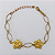 PULSEIRA NO BRUTO PRONTA PARA O BANHO - (CX145) PULSEIRA SIMPLES COM FLORES - TAMANHO 18CM - PESO TOTAL 4.5GR- BRU0003600 - Imagem 2
