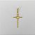 PINGENTE NO BRUTO PRONTO PARA O BANHO(929) - PINGENTE CRUZ MODERNA 28MM PESO 0,9GR - BRU0003627 - Imagem 1