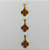 PINGENTE NO BRUTO PRONTO PARA O BANHO - KIT COM 3 PINGENTES DE VAN CLEEF 10X10MM - PESO TOTAL 2,5GR - BRU3779 - Imagem 1