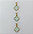 PINGENTE NO BRUTO PRONTO PARA O BANHO - KIT COM 3 PINGENTES DE VAN CLEEF 10X10MM - PESO TOTAL 2,5GR - BRU3780 - Imagem 1
