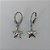 BRINCO EM AÇO INOXIDÁVEL(CX147)- BRINCO ARGOLINHA DE PRESSÃO COM PINGENTES ESTRELA DUPLA 10MM - COMPOSIÇÃO: AÇO INOXIDÁVEL - AÇO2327 - Imagem 1