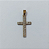 PINGENTE NO BRUTO PRONTO PARA O BANHO (CRUZ CRAVEJADA EM MICRO ZIRCONIAS ) - TAMANHO 2X1CM - (CX148) ( - PESO 0,8GR - BRU23908 - Imagem 2