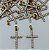 PINGENTE NO BRUTO PRONTO PARA O BANHO (CRUZ CRAVEJADA EM MICRO ZIRCONIAS ) - TAMANHO 2X1CM - (CX148) ( - PESO 0,8GR - BRU23909 - Imagem 1