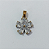 PINGENTE NO BRUTO PRONTO PARA O BANHO (147) - PINGENTE FLOR TODA EM ZIRCONIA - COMPOSIÇÃO: LATÃO / ZIRCÔNIA - TAMANHO 12MM - (VENDIDO POR UNIDADE) PESO TOTAL 1.4GR - BRU23912 - Imagem 2