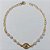 PULSEIRA FOLHEADO A OURO + VERNIZ CATAFORÉTICO - PULSEIRA 21CM COM PÉROLAS E OLHO GREGO COM MICRO ZIRCÔNIA - OURO1181 - Imagem 1