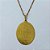 GARGANTILHA NO BRUTO PRONTA PARA O BANHO - GARGANTILHA COM CORRENTE SINGAPURA 45CM E PINGENTE PINGENTE PINGENTE MEDALHA ORAÇÃO NOSSA SRA APARECIDA (E1680) 30X40MM - PESO: 5,9GR - COMPOSIÇÃO: 100% LATÃO - BRU24028 - Imagem 2