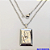 GARGANTILHA EM AÇO INOXIDAVEL COM *(CORRENTE3X1 - 60CM)* E FECHO LAGOSTA-(I-1261/2) Placa Jesus orando 28mm - AÇO0256 - Imagem 1