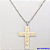 GARGANTILHA EM AÇO INOXIDAVEL COM *(CORRENTE3X1 - 60CM)* E FECHO LAGOSTA-(I-0994) Cruz Jesus grande 35mm - AÇO0259 - Imagem 1