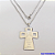 GARGANTILHA EM AÇO INOXIDAVEL COM *(CORRENTE CARTIER CURTA 70CM)* E FECHO LAGOSTA-(AC INOX CRUZ GRANDE FACE DE CRISTO C/ VAZADA(C3.1032 )- AÇO0288 - Imagem 1