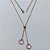 GARGANTILHA NO BRUTO PRONTA PARA O BANHO - GARGANTILHA GRAVATINHA (AJUSTÁVEL) 45CM + EXTENSOR COM PINGENTES DE ZIRCÔNIA ROSA 10MM - PESO TOTAL 4,2GR - BRU24151 - Imagem 1