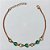PULSEIRA NO BRUTO PRONTA PARA O BANHO - PULSEIRA COM CORAÇÕES VERDES - TAMANHO 18CM + EXTENSOR - PESO 2,1GR - BRU24184 - Imagem 1