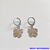 BRINCO EM AÇO INOXIDAVEL COM *(ARGOLINHA DE PRESSÃO)* )CX151)( TAMANHO DO PINGENTE FLOR 1MM- AÇO0295 - Imagem 1