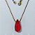 GARGANTILHA NO BRUTO PRONTA PARA O BANHO - GARGANTILHA COM CORRENTE VENEZIANA 45CM - PINGENTE COM BASE EM ALTA FUSÃO E ZIRCÔNIA VERMELHA 10X22MM - PESO TOTAL 4,7GR - BRU24514 - Imagem 2