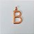 PINGENTE NO BRUTO PRONTO PARA O BANHO - PINGENTE LETRA " B " 25MM - PESO 3,2GR - BRU24534 - Imagem 1
