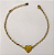 PULSEIRA NO BRUTO PRONTO PARA O BANHO(PESO 1.8GR (100% LATÃO)(5780) COM FECHO LAGOSTA-TAMANHO 18CM+ESTENSOR( Coração Love 12mm ")BRU24455 - Imagem 1