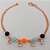 PULSEIRA NO BRUTO PRONTO PARA O BANHO(CX155)(COM CORRENTE SIMPLES COM CONTAS COLORIDAS ) PESO 2.8GR(TAMANHO 18CM) BRU24475 - Imagem 1