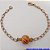 PULSEIRA NO BRUTO PRONTO PARA O BANHO(CX157) PULSEIRA COM CORRENTE NORMAL E UMA BOLA DIAMANTADA DE12MM ) PESO 4.2GR (TAMANHO 20CM) BRU24587 - Imagem 1