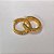BRINCO FOLHEADO A OURO - BANHADO COM 5 MILÉSIMOS + VERNIZ DIAMOND - BRINCO DE TRIO ARGOLA CRAVEJADO EM MICROS ZIRCÔNIAS - TAMANHOS: 12/13/15MM - OURO1253 - Imagem 2