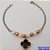 PULSEIRA NO BRUTO PRONTO PARA O BANHO(CX159)- PULSEIRA COM PEROLAS DE 4MM E UM VAN CLEEF - PULSEIRA DE 18CM - PESO TOTAL 2.7GR - BRU24675 - Imagem 2