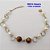 PULSEIRA NO BRUTO PRONTO PARA O BANHO(CX167)PULSEIRA TODA EM PEROLAS E DUAS PEDRA NATURAL OLHO DE TIGRE) (TAMANHO 18CM)PESO 4.9GR - BRU24931 - Imagem 2