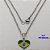GARGANTILHA EM AÇO INOXIDAVEL COM PINGENTE BANDEIRA DO " BRASIL " RESINADA EM FORMA DE CORAÇÃO DE 13MM( TAMANHO 60CM) AÇO3038 - Imagem 2