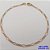 PULSEIRA NO BRUTO PRONTO PARA O BANHO(CX170)(3164L)PULSEIRA TREIS POR UM LARGURA 3.MM (TAMANHO 18CM+EXTENSOR )COM FECHO LAGOSTA - PESO 1.8GR - BRU25076 - Imagem 1