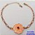PULSEIRA NO BRUTO PRONTO PARA O BANHO(CRIS)COM FECHO LAGOSTA(CX.171)- UMA FLOR DE 18MM COM UMA PEDRA ZIRCONIA - TAMANHO 19CM+EXTENSOR( PESO 3.8GR - BRU25168 - Imagem 1