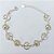PULSEIRA FOLHEADA A PRATA COM 50 MILÉSIMOS + VERNIZ DIAMOND - PULSEIRA 18CM + EXTENSOR COM PÉROLAS E SIMBOLO - PRA920 - Imagem 1