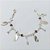 PULSEIRA FOLHEADA A PRATA COM 50 MILÉSIMOS + VERNIZ DIAMOND - PULSEIRA INFANTIL 12CM COM GOLFINHOS E MIÇANGAS - PRA921 - Imagem 1