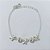 PULSEIRA FOLHEADA A PRATA COM 50 MILÉSIMOS + VERNIZ DIAMOND - PULSEIRA 18CM + EXTENSOR COM ESFERAS E LACINHOS - PRA925 - Imagem 1