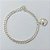 PULSEIRA FOLHEADA A PRATA COM 50 MILÉSIMOS + VERNIZ DIAMOND - PULSEIRA 20CM COM CORAÇÃO DUPLO - PRA928 - Imagem 1