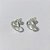 BRINCO FOLHEADO A PRATA COM 50 MILÉSIMOS + VERNIZ DIAMOND - BRINCO DE PINO COM CORAÇÃO VAZADO 12MM - PRA941 - Imagem 2