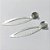 BRINCO FOLHEADO A PRATA COM 50 MILÉSIMOS + VERNIZ DIAMOND - BRINCO DE PINO COM BASE REDONDA MARTELADA E ELEMENTO OVAL VAZADO 74MM - PRA943 - Imagem 2