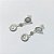 BRINCO FOLHEADO A PRATA COM 50 MILÉSIMOS + VERNIZ DIAMOND - BRINCO DE PINO COM FLORES E PEDRA EM ZIRCÔNIA 31MM - PRA944 - Imagem 2
