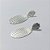 BRINCO FOLHEADO A PRATA COM 50 MILÉSIMOS + VERNIZ DIAMOND - BRINCO DE PINO BASE FLOR E PINGENTE OVAL TRABALHADO 50MM - PRA947 - Imagem 2