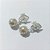 BRINCO FOLHEADO A PRATA COM 50 MILÉSIMOS + VERNIZ DIAMOND - BRINCO DE PINO BASE VAZADA E ESFERA 30MM - PRA957 - Imagem 2