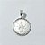 PINGENTE FOLHEADO A PRATA COM 50 MILÉSIMOS + VERNIZ DIAMOND - PINGENTE MEDALHA SÃO FRANCISCO DE ASSIS 23MM - PRA964 - Imagem 1