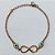 PULSEIRA NO BRUTO PRONTO PARA O BANHO - PULSEIRA OLHO GREGO COM SÍMBOLO INFINITO 17CM / PESO 1,7GR / BRU25501 - Imagem 1