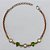PULSEIRA NO BRUTO PRONTO PARA O BANHO - (CX.57) PULSEIRA COM CORAÇÕES EM PEDRA CRISTAL VERDE E PEDRA CRISTAL BRANCA 16CM / PESO 2,9GR / BRU25508 - Imagem 1