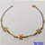 PULSEIRA NO BRUTO PRONTO PARA BANHO (CX177) (100% LATÃO) - PULSEIRA SIMPLES E DELICADA COM CRISTAL COLORIDO - TAMANHO 18CM - PESO TOTAL 1.8GR - BRU25419 - Imagem 2